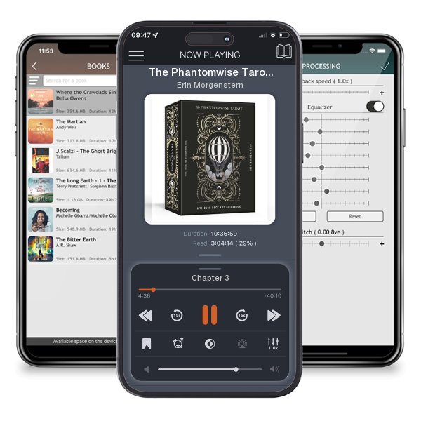 Download fo free audiobook The Phantomwise Tarot: A 78-Card Deck and Guidebook (Tarot... by Erin Morgenstern and listen anywhere on your iOS devices in the ListenBook app.