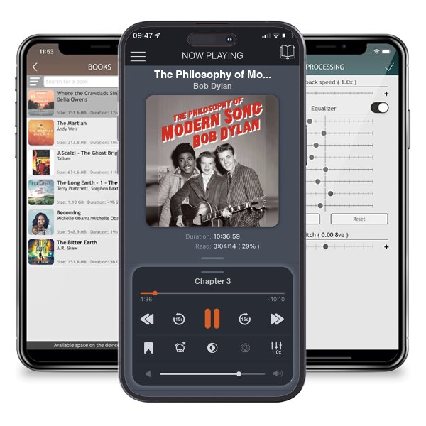 Download fo free audiobook The Philosophy of Modern Song by Bob Dylan and listen anywhere on your iOS devices in the ListenBook app.
