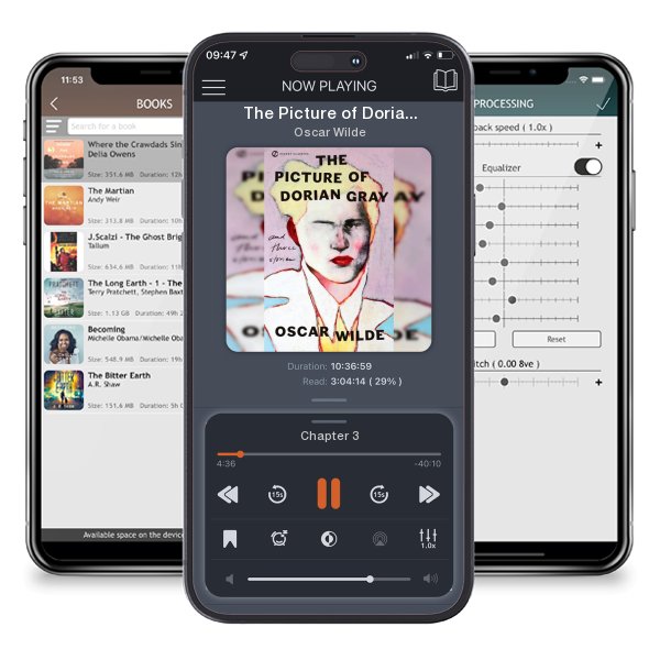 Download fo free audiobook The Picture of Dorian Gray and Three Stories by Oscar Wilde and listen anywhere on your iOS devices in the ListenBook app.