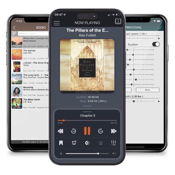 Download fo free audiobook The Pillars of the Earth (Kingsbridge, #1) by Ken Follett and listen anywhere on your iOS devices in the ListenBook app.