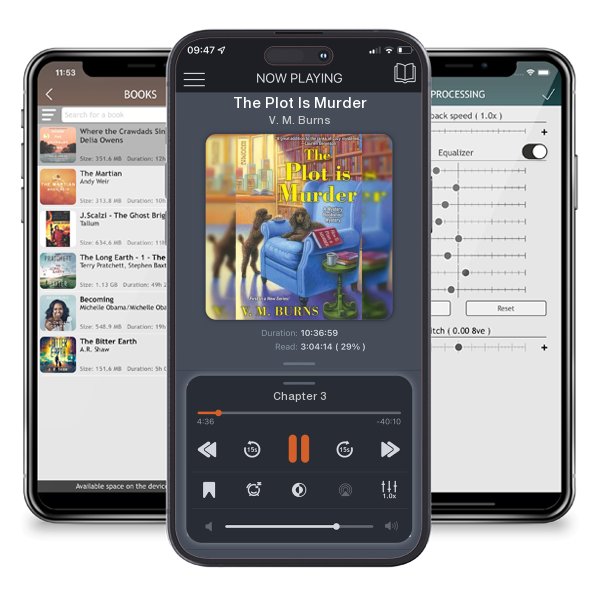 Download fo free audiobook The Plot Is Murder by V. M. Burns and listen anywhere on your iOS devices in the ListenBook app.