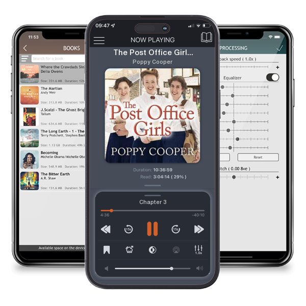 Download fo free audiobook The Post Office Girls by Poppy Cooper and listen anywhere on your iOS devices in the ListenBook app.