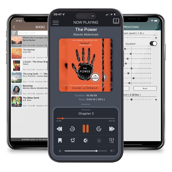 Download fo free audiobook The Power by Naomi Alderman and listen anywhere on your iOS devices in the ListenBook app.