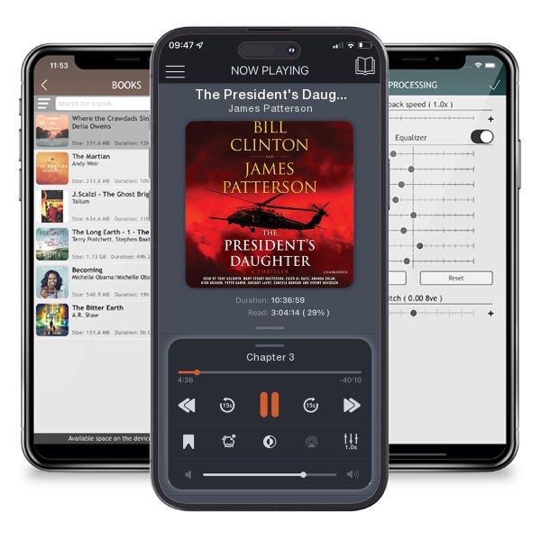 Download fo free audiobook The President's Daughter by James Patterson and listen anywhere on your iOS devices in the ListenBook app.