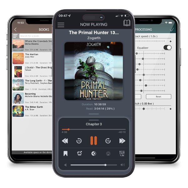 Download fo free audiobook The Primal Hunter 13: A LitRPG Adventure by Zogarth and listen anywhere on your iOS devices in the ListenBook app.