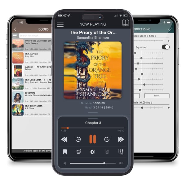 Download fo free audiobook The Priory of the Orange Tree (The Roots of Chaos, #1) by Samantha Shannon and listen anywhere on your iOS devices in the ListenBook app.