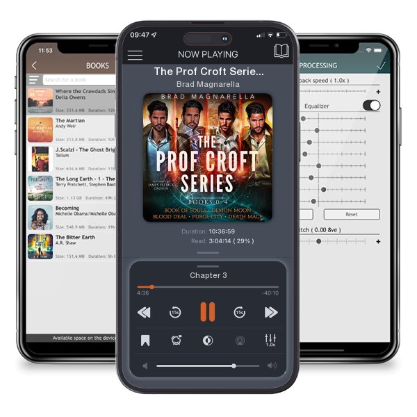 Download fo free audiobook The Prof Croft Series by Brad Magnarella and listen anywhere on your iOS devices in the ListenBook app.