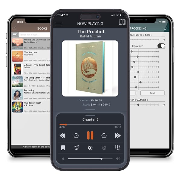 Download fo free audiobook The Prophet by Kahlil Gibran and listen anywhere on your iOS devices in the ListenBook app.