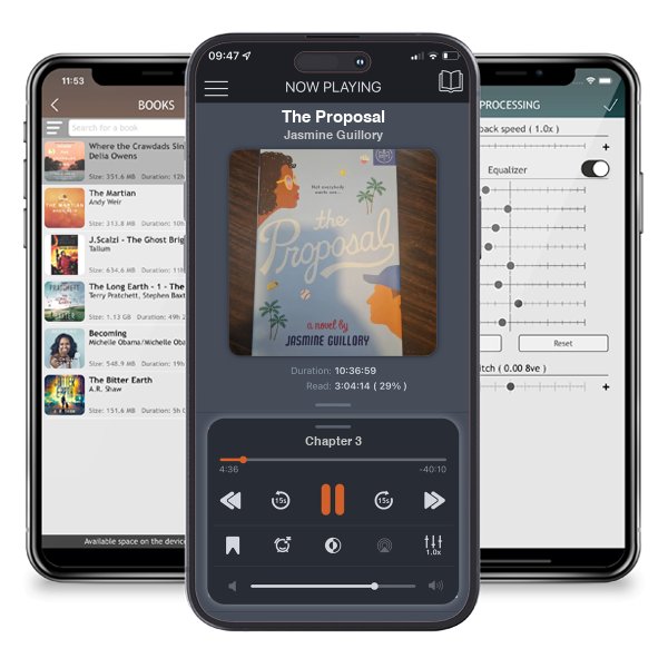 Download fo free audiobook The Proposal by Jasmine Guillory and listen anywhere on your iOS devices in the ListenBook app.