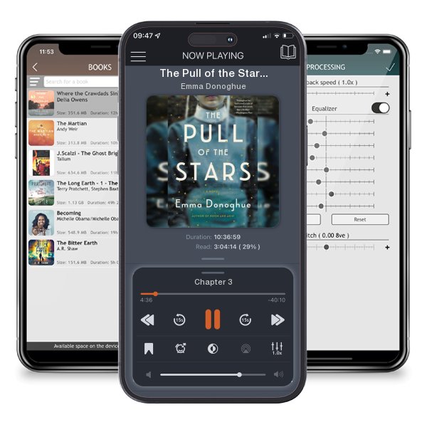 Download fo free audiobook The Pull of the Stars by Emma Donoghue and listen anywhere on your iOS devices in the ListenBook app.