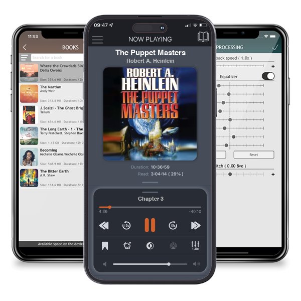 Download fo free audiobook The Puppet Masters by Robert A. Heinlein and listen anywhere on your iOS devices in the ListenBook app.