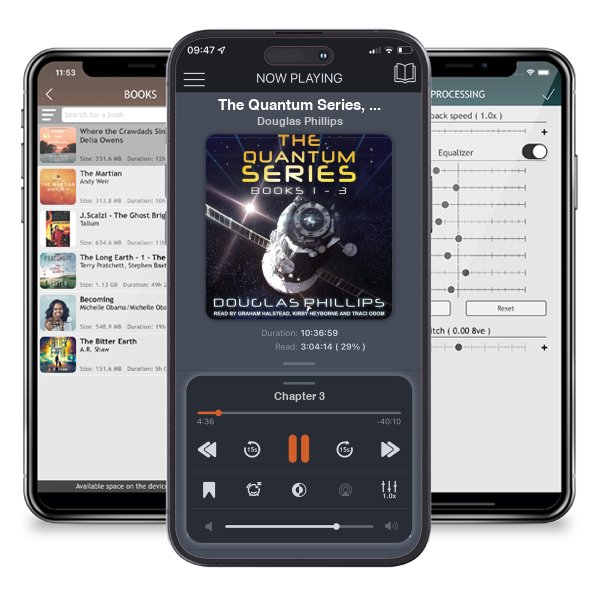 Download fo free audiobook The Quantum Series, Books 1 - 3 by Douglas Phillips and listen anywhere on your iOS devices in the ListenBook app.