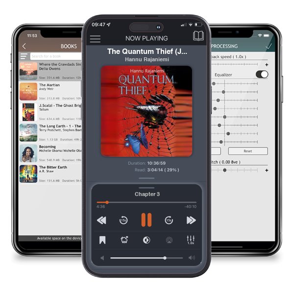 Download fo free audiobook The Quantum Thief (Jean le Flambeur, #1) by Hannu Rajaniemi and listen anywhere on your iOS devices in the ListenBook app.