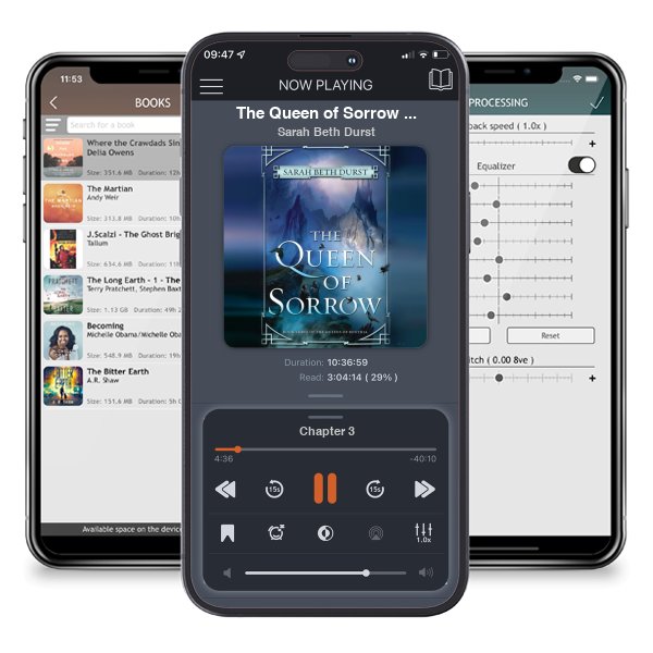 Download fo free audiobook The Queen of Sorrow (The Queens of Renthia, #3) by Sarah Beth Durst and listen anywhere on your iOS devices in the ListenBook app.