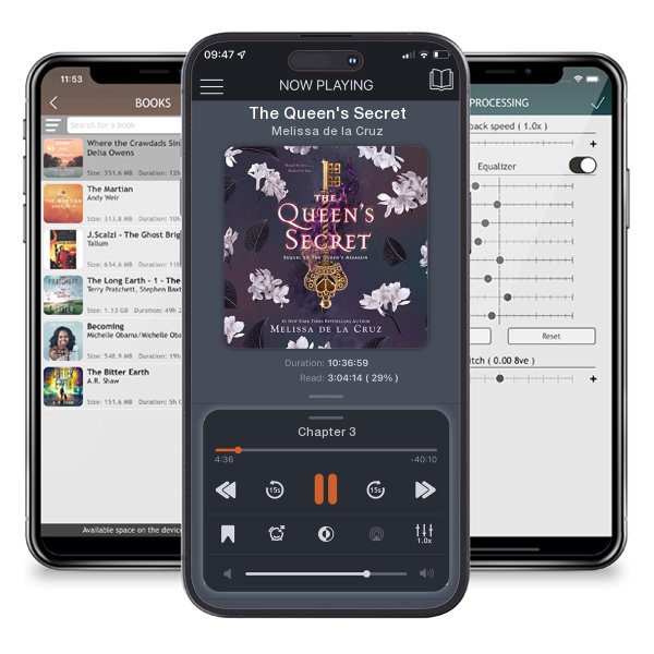 Download fo free audiobook The Queen's Secret by Melissa de la Cruz and listen anywhere on your iOS devices in the ListenBook app.