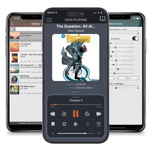 Download fo free audiobook The Question: All Along the Watchtower by Alex Segura and listen anywhere on your iOS devices in the ListenBook app.
