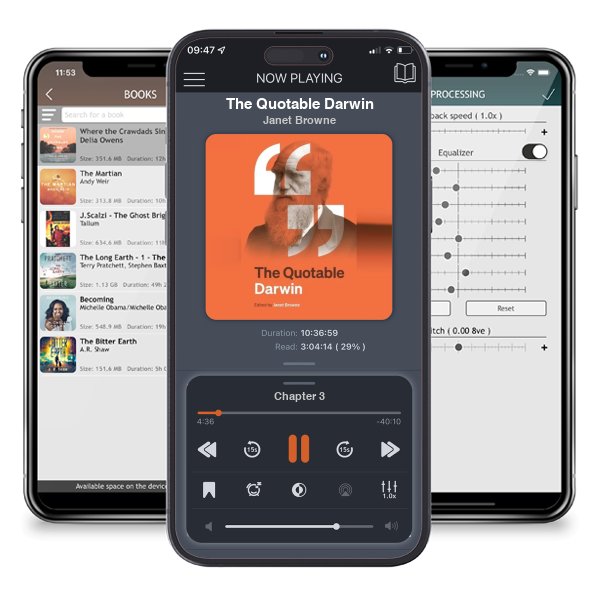 Download fo free audiobook The Quotable Darwin by Janet Browne and listen anywhere on your iOS devices in the ListenBook app.