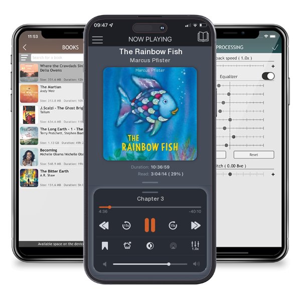 Download fo free audiobook The Rainbow Fish by Marcus Pfister and listen anywhere on your iOS devices in the ListenBook app.