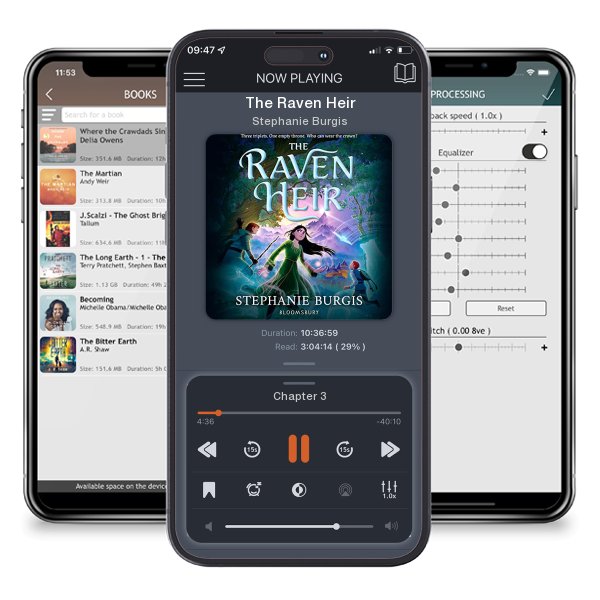 Download fo free audiobook The Raven Heir by Stephanie Burgis and listen anywhere on your iOS devices in the ListenBook app.
