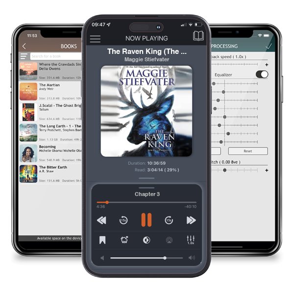 Download fo free audiobook The Raven King (The Raven Cycle, #4) by Maggie Stiefvater and listen anywhere on your iOS devices in the ListenBook app.