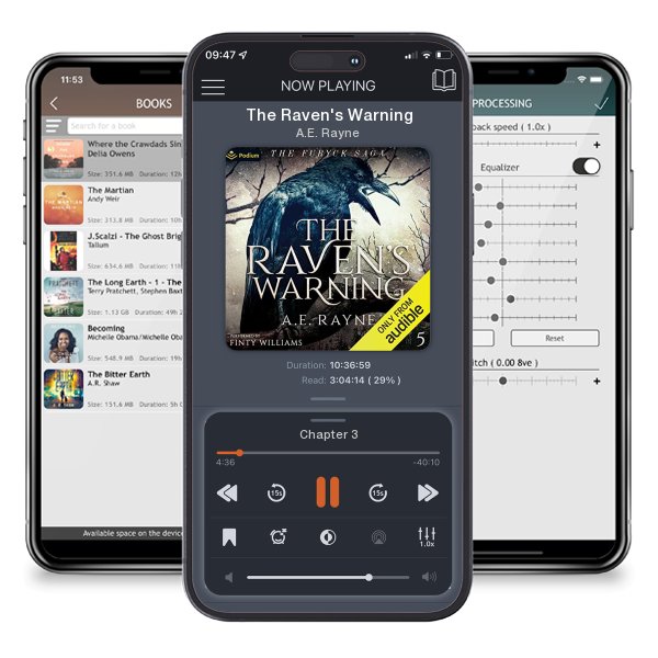 Download fo free audiobook The Raven's Warning by A.E. Rayne and listen anywhere on your iOS devices in the ListenBook app.