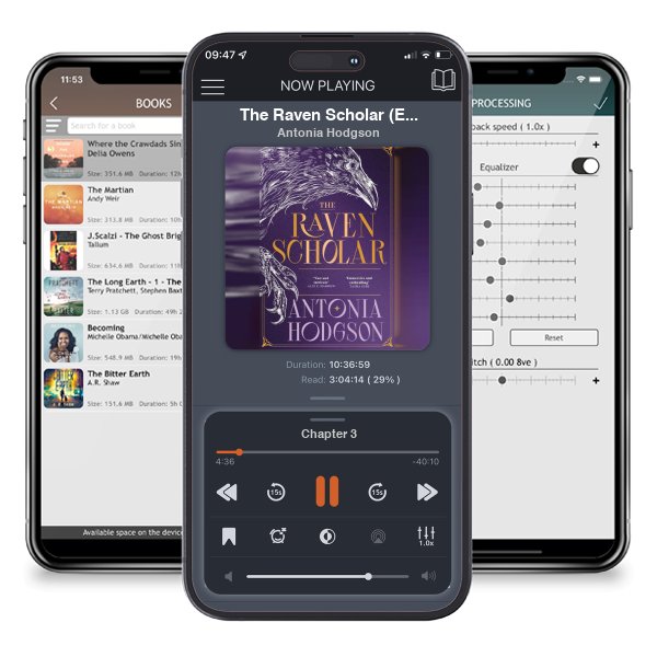 Download fo free audiobook The Raven Scholar (Eternal Path Trilogy, #1) by Antonia Hodgson and listen anywhere on your iOS devices in the ListenBook app.