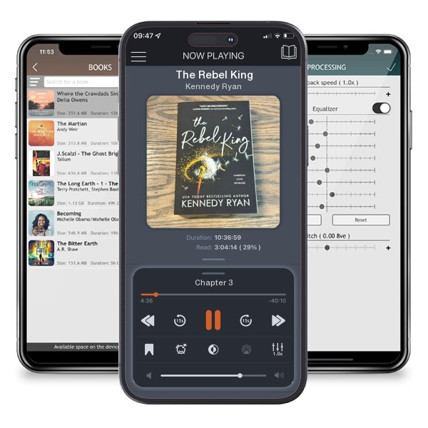 Download fo free audiobook The Rebel King by Kennedy Ryan and listen anywhere on your iOS devices in the ListenBook app.