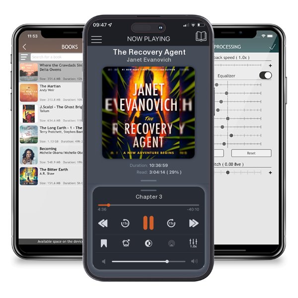 Download fo free audiobook The Recovery Agent by Janet Evanovich and listen anywhere on your iOS devices in the ListenBook app.