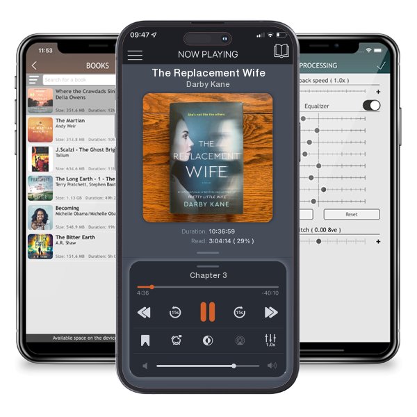 Download fo free audiobook The Replacement Wife by Darby Kane and listen anywhere on your iOS devices in the ListenBook app.