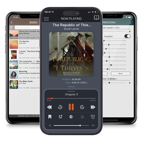 Download fo free audiobook The Republic of Thieves by Scott Lynch and listen anywhere on your iOS devices in the ListenBook app.