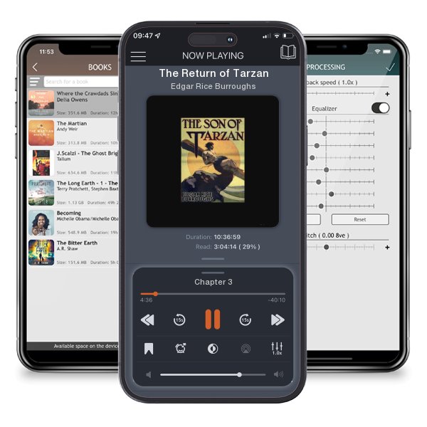 Download fo free audiobook The Return of Tarzan by Edgar Rice Burroughs and listen anywhere on your iOS devices in the ListenBook app.