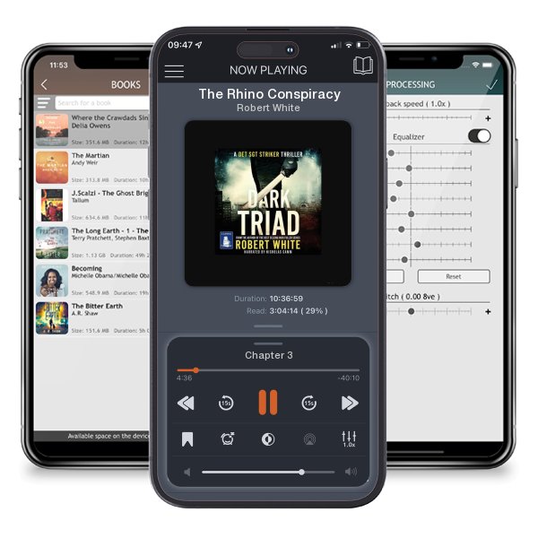 Download fo free audiobook The Rhino Conspiracy by Robert White and listen anywhere on your iOS devices in the ListenBook app.