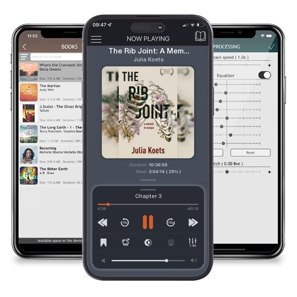 Download fo free audiobook The Rib Joint: A Memoir in Essays by Julia Koets and listen anywhere on your iOS devices in the ListenBook app.