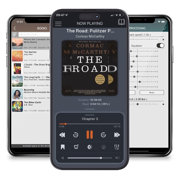 Download fo free audiobook The Road: Pulitzer Prize Winner by Cormac McCarthy and listen anywhere on your iOS devices in the ListenBook app.