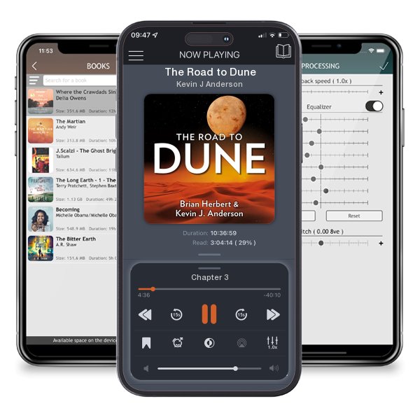 Download fo free audiobook The Road to Dune by Kevin J Anderson and listen anywhere on your iOS devices in the ListenBook app.