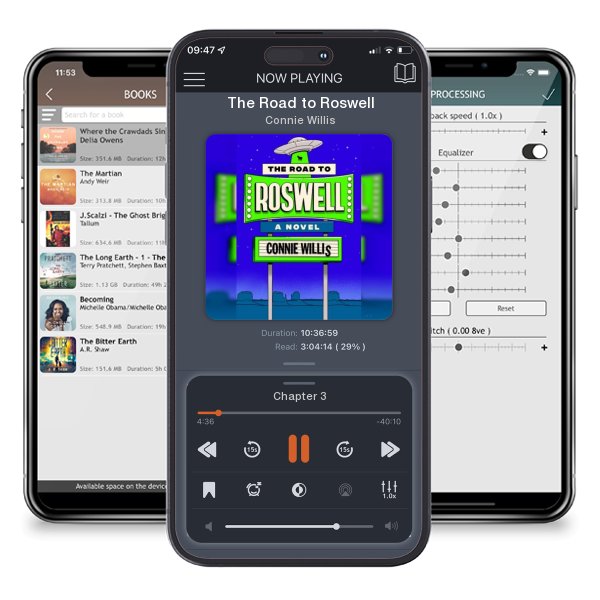 Download fo free audiobook The Road to Roswell by Connie Willis and listen anywhere on your iOS devices in the ListenBook app.