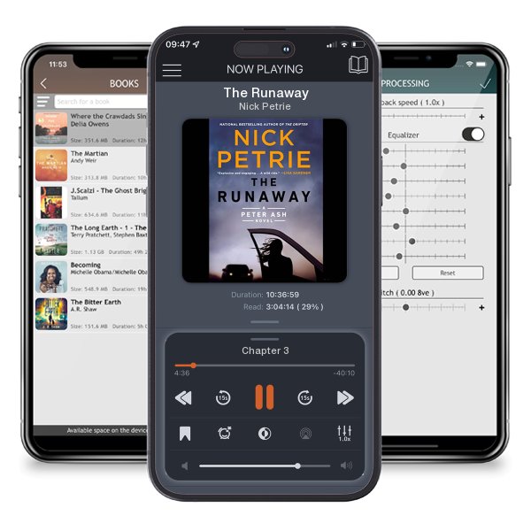 Download fo free audiobook The Runaway by Nick Petrie and listen anywhere on your iOS devices in the ListenBook app.