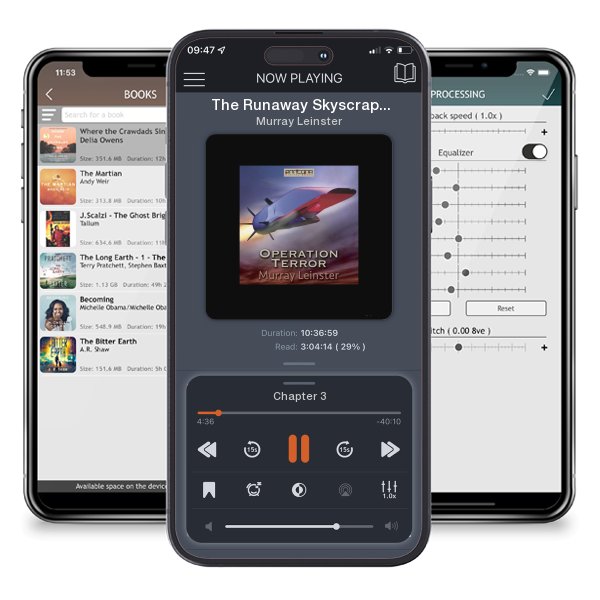 Download fo free audiobook The Runaway Skyscraper by Murray Leinster and listen anywhere on your iOS devices in the ListenBook app.