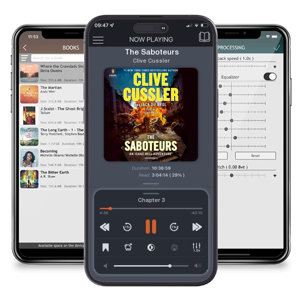 Download fo free audiobook The Saboteurs by Clive Cussler and listen anywhere on your iOS devices in the ListenBook app.