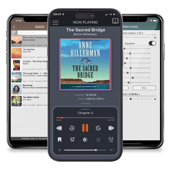 Download fo free audiobook The Sacred Bridge by Anne Hillerman and listen anywhere on your iOS devices in the ListenBook app.