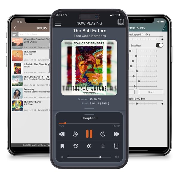 Download fo free audiobook The Salt Eaters by Toni Cade Bambara and listen anywhere on your iOS devices in the ListenBook app.