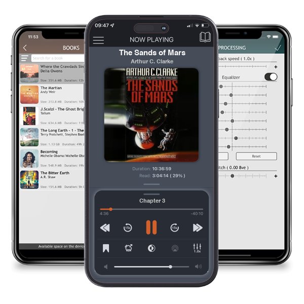 Download fo free audiobook The Sands of Mars by Arthur C. Clarke and listen anywhere on your iOS devices in the ListenBook app.