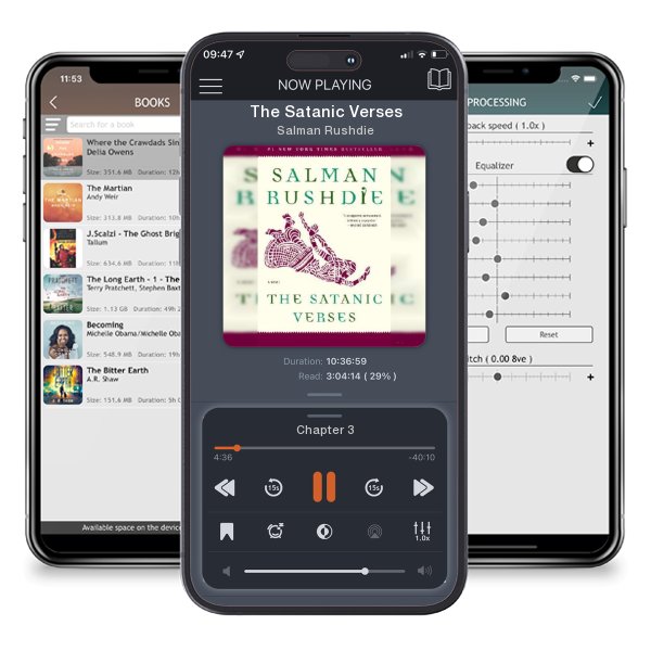 Download fo free audiobook The Satanic Verses by Salman Rushdie and listen anywhere on your iOS devices in the ListenBook app.