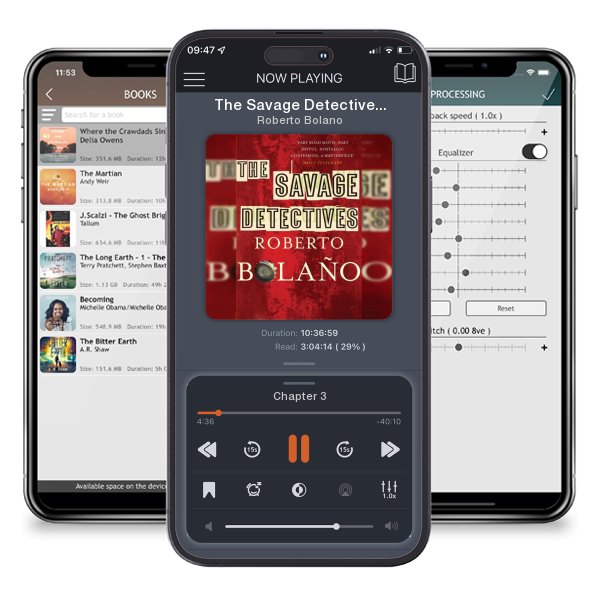 Download fo free audiobook The Savage Detectives by Roberto Bolano and listen anywhere on your iOS devices in the ListenBook app.