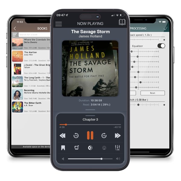 Download fo free audiobook The Savage Storm by James Holland and listen anywhere on your iOS devices in the ListenBook app.