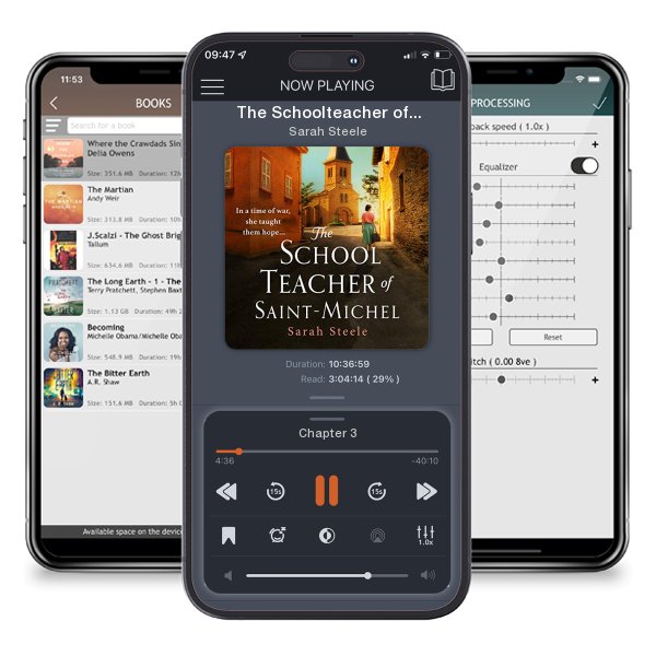 Download fo free audiobook The Schoolteacher of Saint-Michel: inspired by real acts of resistance, a heartrending story of one woman's courage in WW2 by Sarah Steele and listen anywhere on your iOS devices in the ListenBook app.