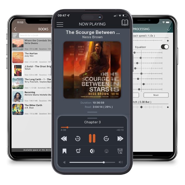 Download fo free audiobook The Scourge Between Stars by Ness Brown and listen anywhere on your iOS devices in the ListenBook app.