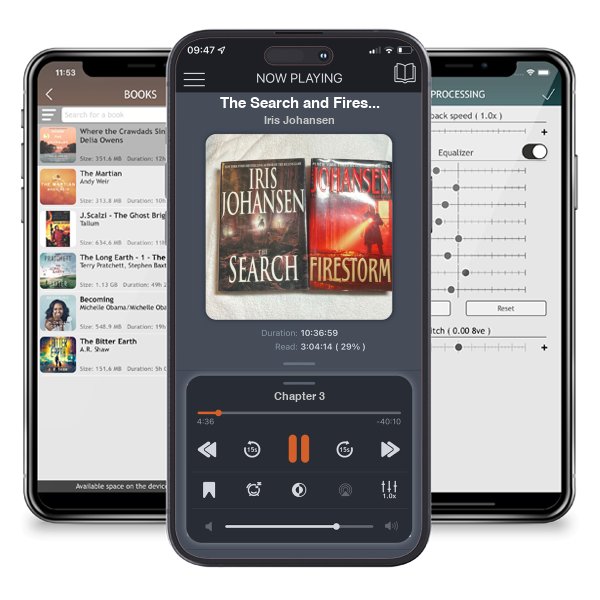 Download fo free audiobook The Search and Firestorm by Iris Johansen and listen anywhere on your iOS devices in the ListenBook app.