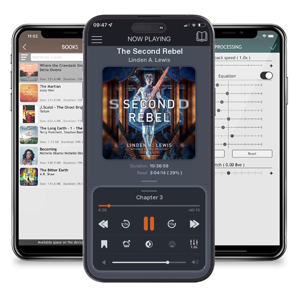 Download fo free audiobook The Second Rebel by Linden A. Lewis and listen anywhere on your iOS devices in the ListenBook app.