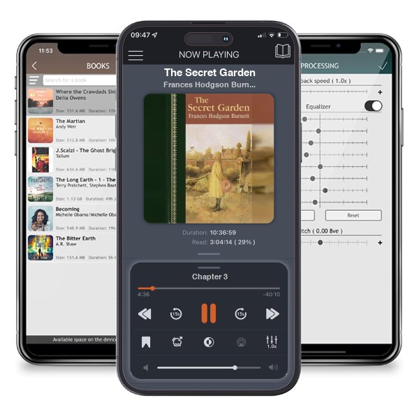 Download fo free audiobook The Secret Garden by Frances Hodgson Burnett and listen anywhere on your iOS devices in the ListenBook app.